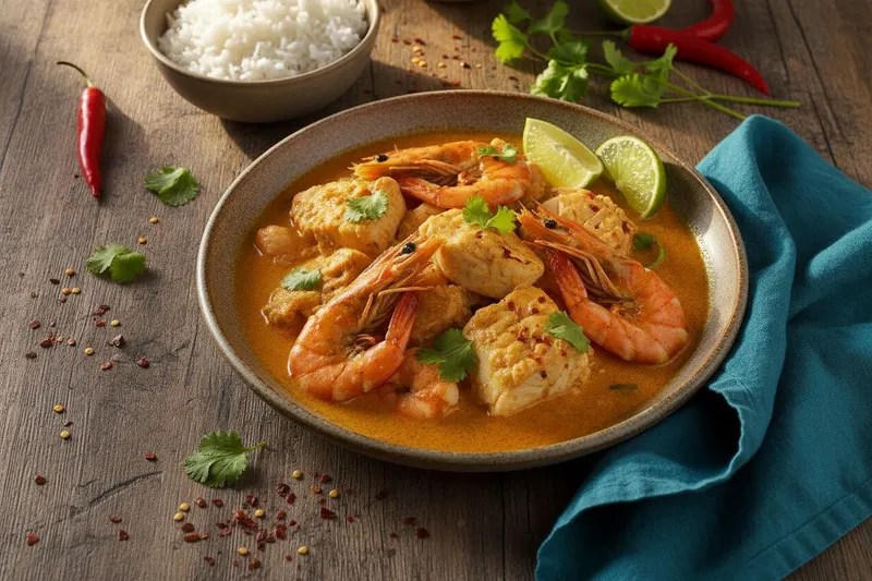 Brasilialainen moqueca-meriruokakeitto