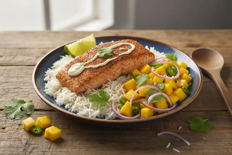 Cajun-lohi mangosalsan kera