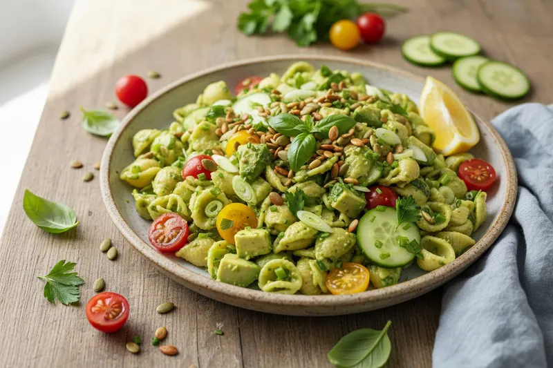 Green Goddess -pastasalaatti