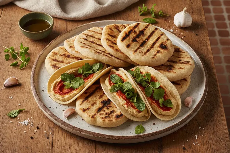 Grillatut flatbreadit