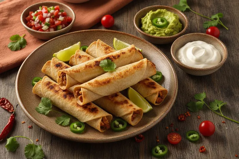 Grillatut kana-taquitot