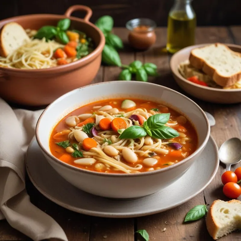 Italialainen Minestrone – Täyttävä Vihanneskeittos Maailman Keittiöstä
