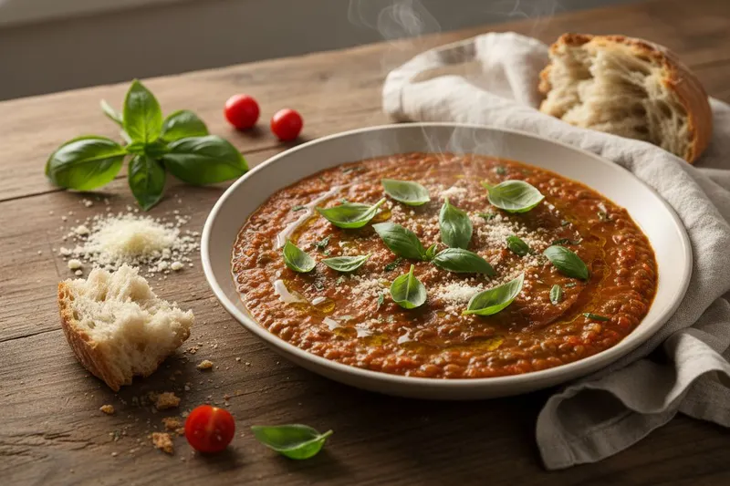 Italialainen vihreä linssikeitto