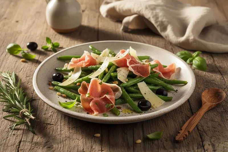 Italialaiset pavut valkosipulivoissa