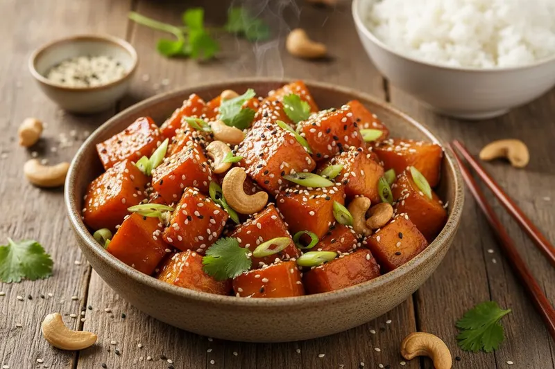 Kung Pao bataatista – kiinalainen klassikko kasvisversiona