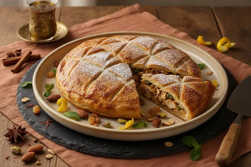 Marokkalainen Kanapiiras – Pastilla