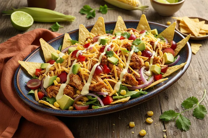 Meksikolainen tacosalaatti kanalla