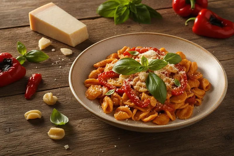 Orecchiette paprikakastikkeella