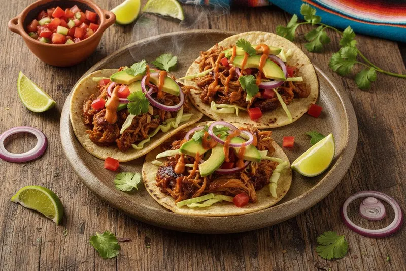 Pulled pork tacot