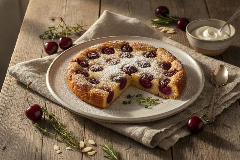 Ranskalainen kirsikka-clafoutis
