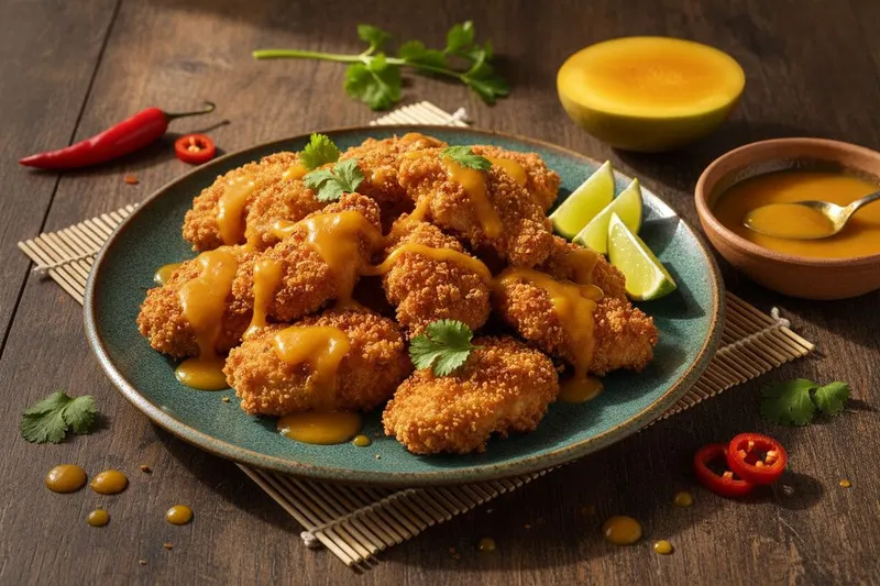 Rapea kana mango-chilikastikkeella