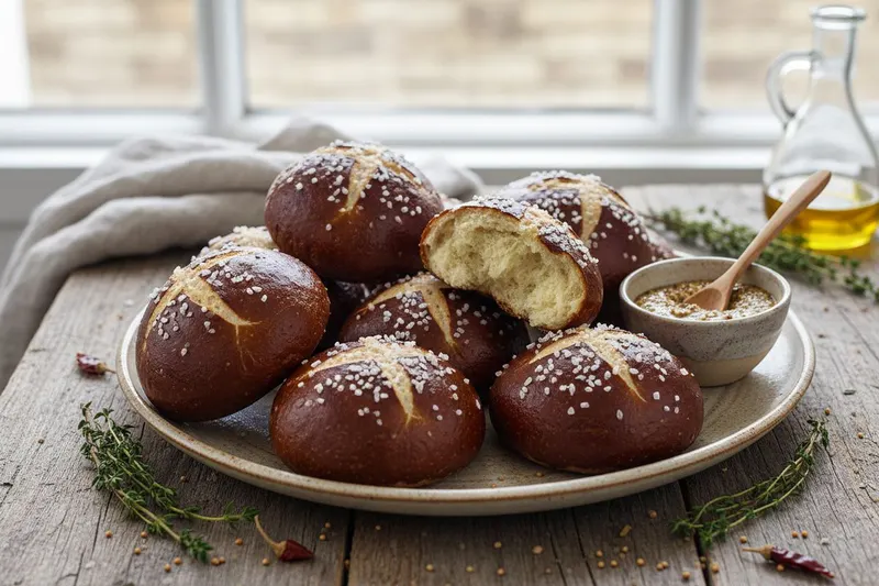 Saksalaiset Pretzel-sämpylät