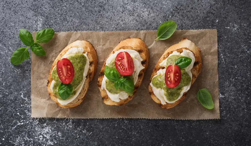 Mozzarellabruschetta