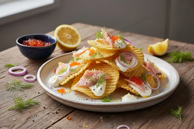 Skandi nachos mädillä