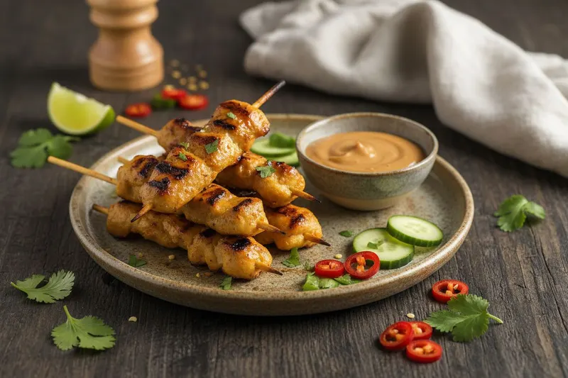 Thaimaalaiset Satay-vartaat