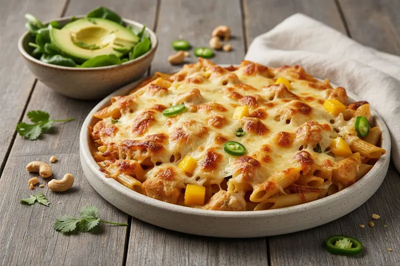 Tulinen broileri-pastapaistos