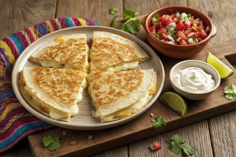 Uunissa paistetut broileriquesadillat